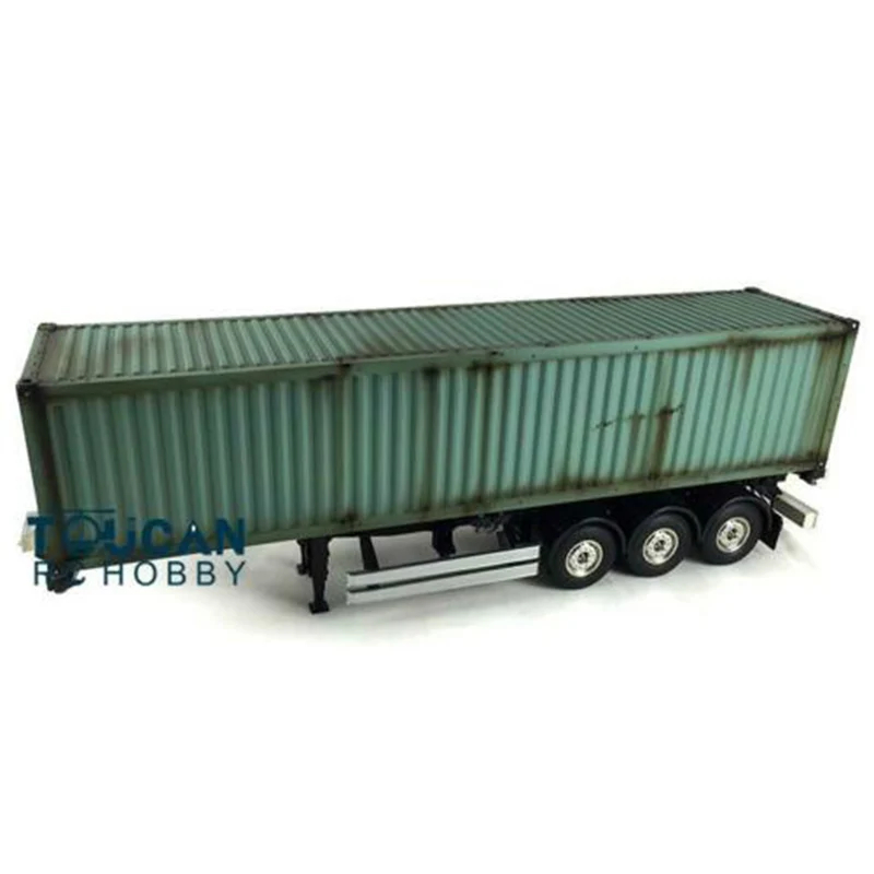 NM62570 RC Trailer 40 ft. Container Chassis Painted Model for 1 by 14 Remote Control Tractor Truck Construction Vehicles Toys