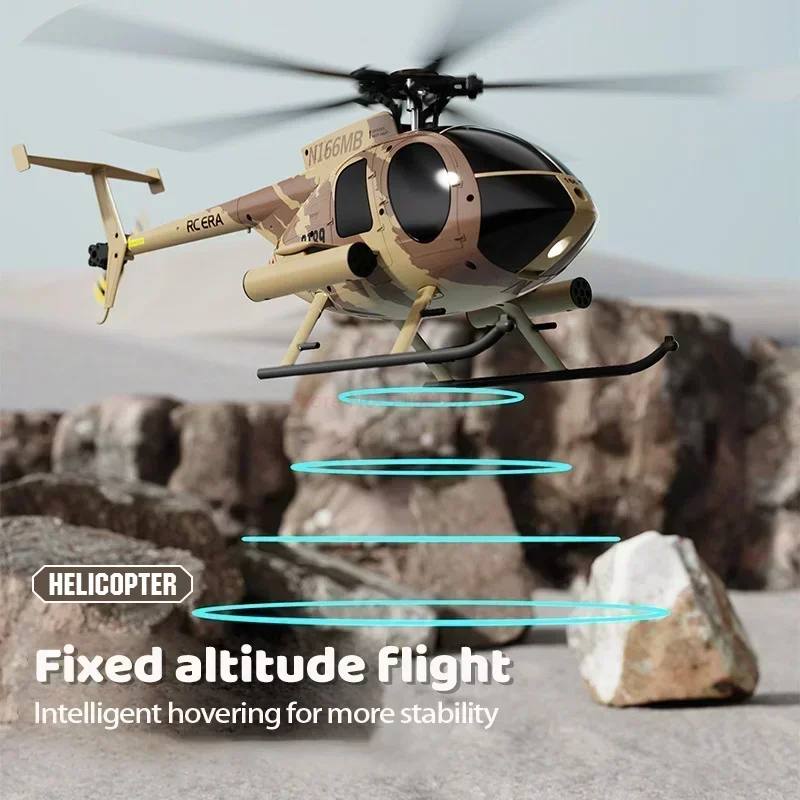 NM62273 Era New 1-28 C189 Bird Helicopter Tusk MD500 Dual Brushless Simulation Model 6-Axis Gyroscope Simulation Model Children Toy - Multi Color