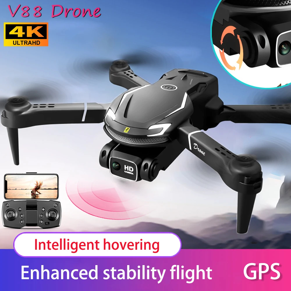 NM58974 Mini Drone 4K Camera Professional GPS Foldable Quadcopter Wi-Fi RC Helicopter Intelligent Hovering 120 Deg Wide Angle UAV Toy