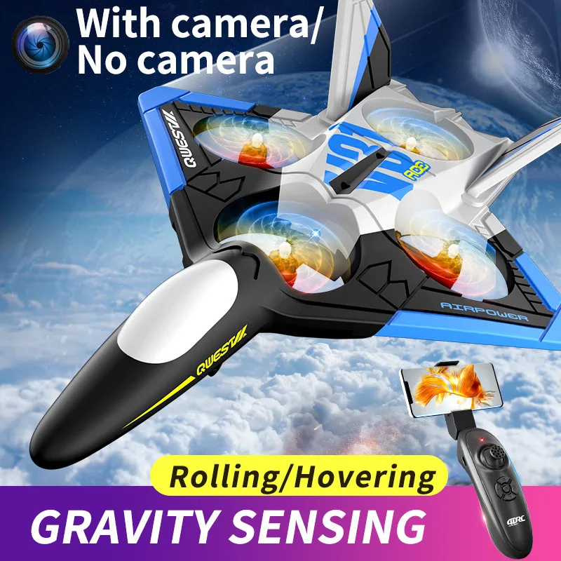 NM58988 Plane with 4K Camera LED Lights Glider RC Aircraft 2.4G Remote Control Helicopter Outdoor Fighter Hobby Airplane Toys Gift