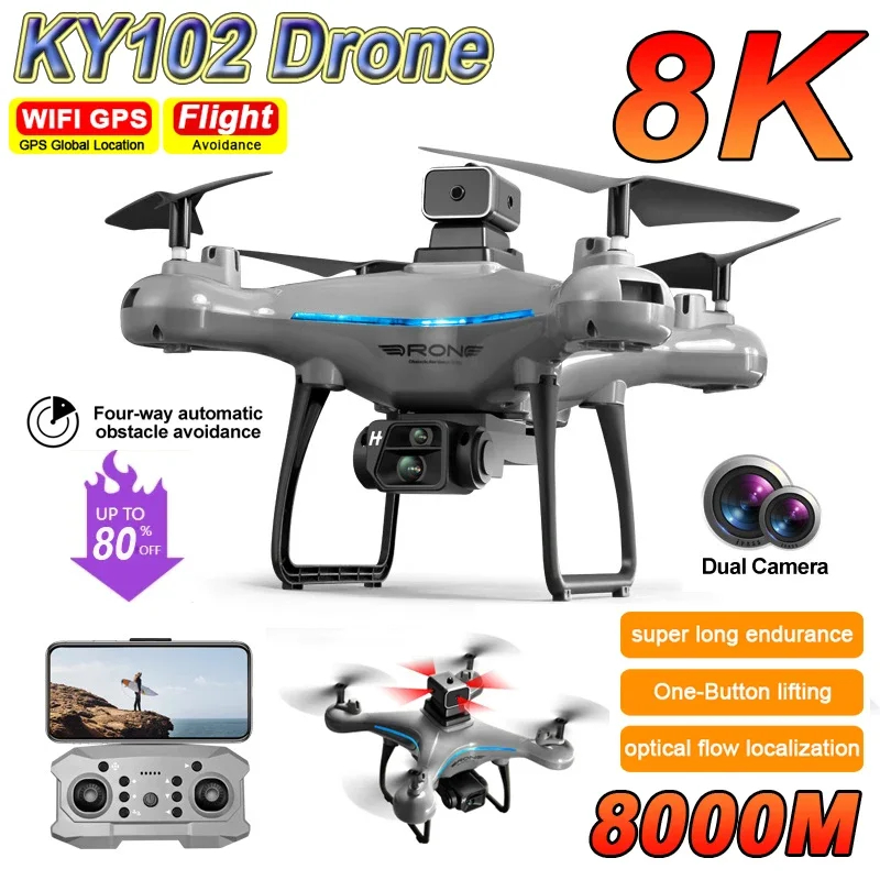 NM59073 Mini Drone 8K Obstacle Avoidance Optical Flow Position Aerial Photography RC Foldable Quadcopter for Adult Childrens Toys