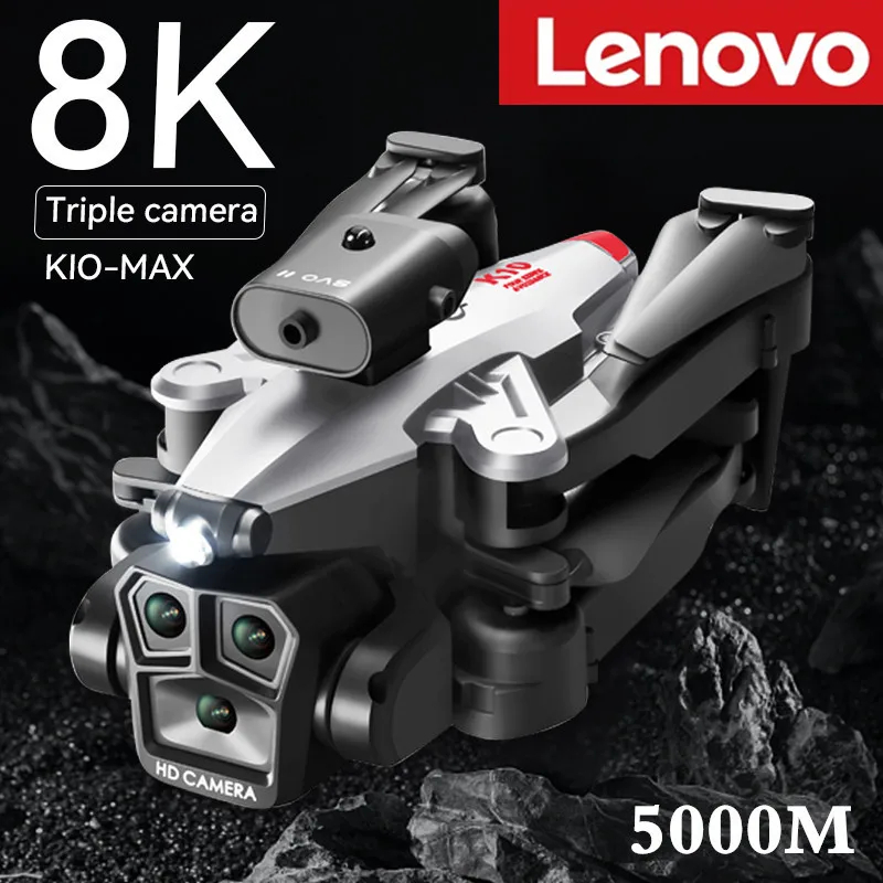NM60651 5000 m K10 Max Drone 8K Professional with Three Camera Intelligent Optical Flow Localization Four-Way Obstacle Avoidance RC Drone