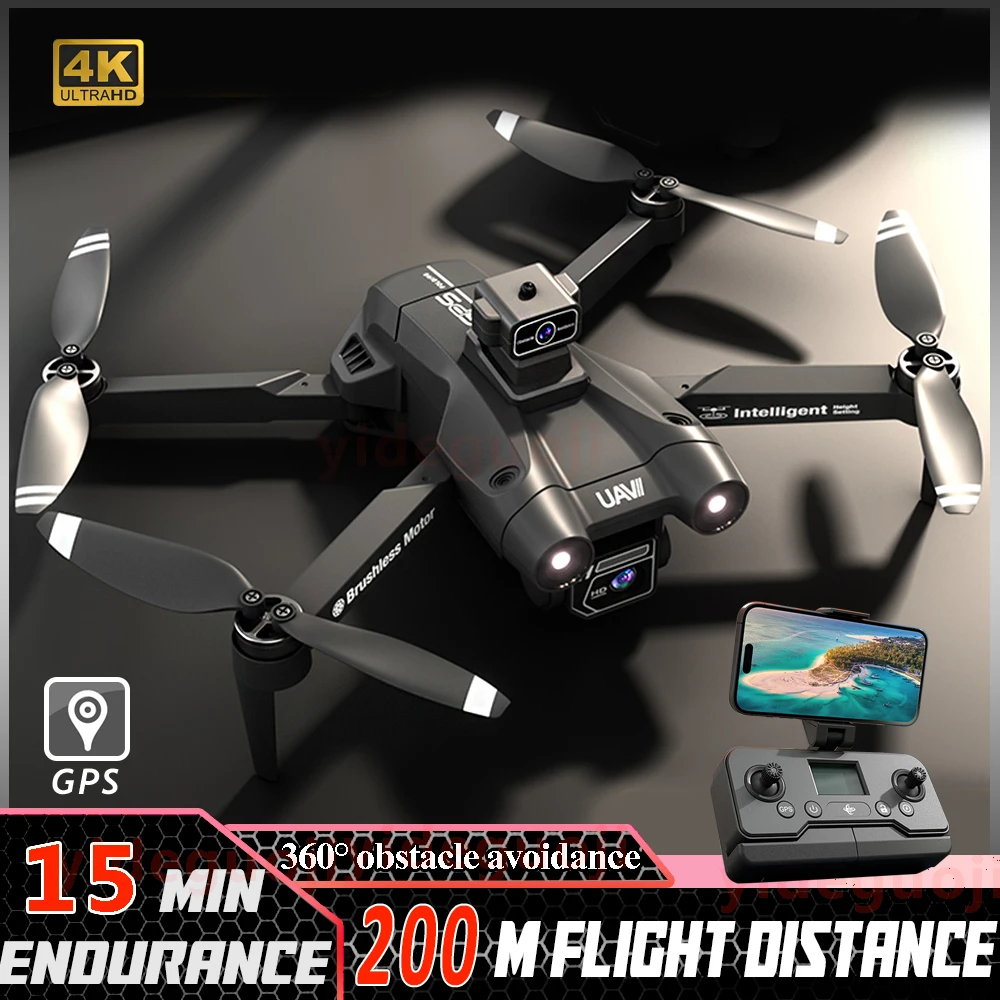 NM60668 Return Drone 5G Wi-Fi 4K Dual Camera Drone with Camera 360 Deg Laser Obstacle Avoidance Brushless Motor RC Quadcopter Drone Toys