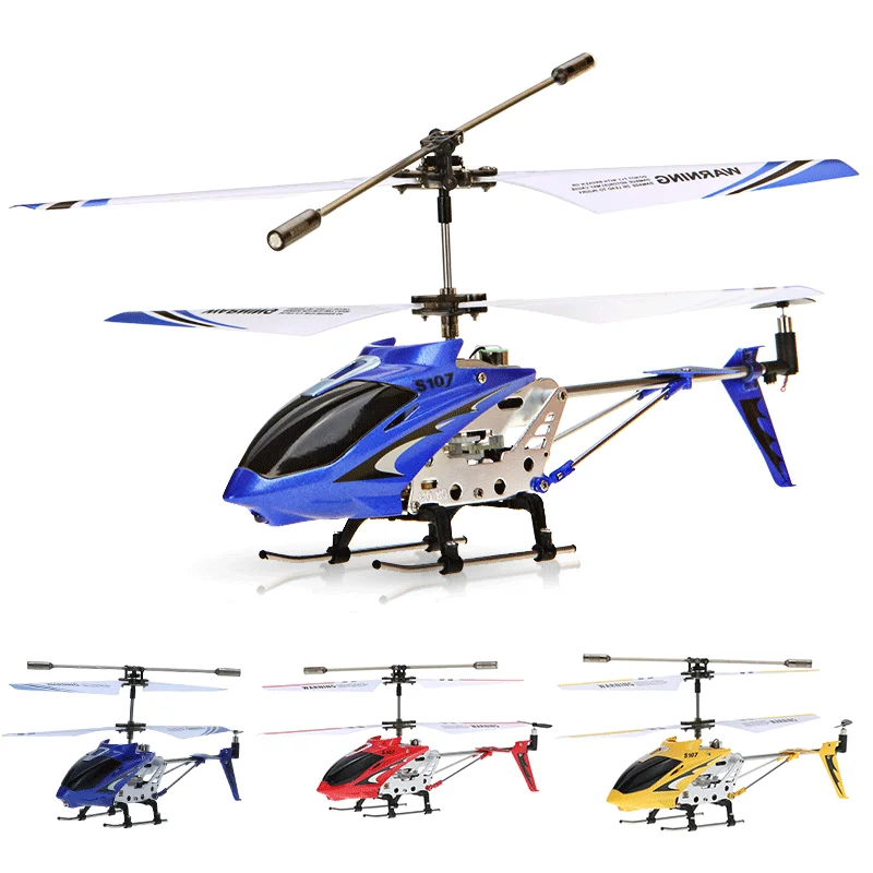 NM59613 RC Helicopter 3.5ch Alloy Copter Quadcopter Built-in Gyro RC Helicopter Remote Control Toy Outdoor Toys - Red
