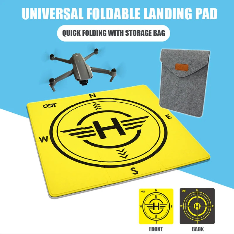 NM58652 Landing Pad Foldable Aircraft Launch Mat for DJI Mini 3-Mavic 3-Mini 3 Pro-Air 2-2s-Phantom 2-3-4 RC Drones Helicopter