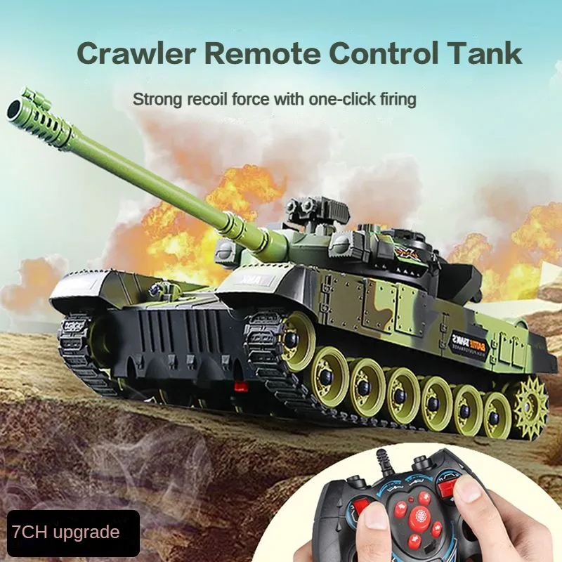 NM58678 Tank Military War Battle United States M1 Leopard 2 Remote Control Toy Car Tactical Model Electronic Toys for Boys Children