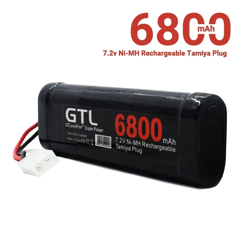 NM58814 6800mAh NiMH Replacement RC Battery with Tamiya Discharge Connector for RC Toys Racing Cars Boat Aircraft