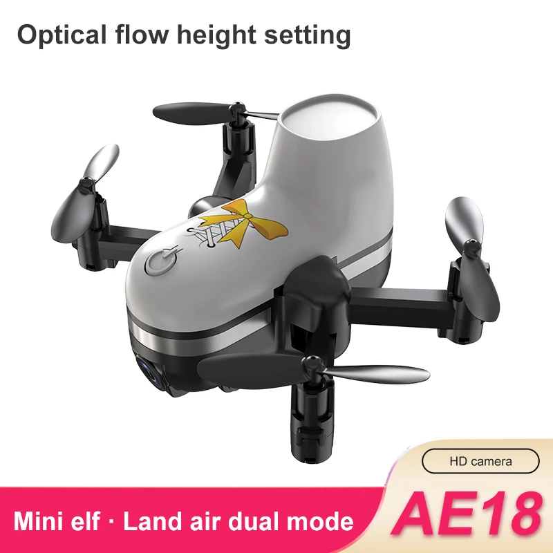 NM58818 Mini Land & Air Dual Mode 360 Deg Laser Obstacle Avoidance Brushless Motor GPS Return HD Dual Camera RC Quadcopter Drone Toy