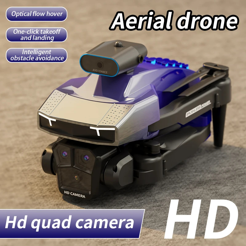 NM58891 RC Drone Mini Brushless Quadcopter HD Camera Optical Flow Obstacle Avoidance 360Degree Rolling Folding Photography Drone Gift