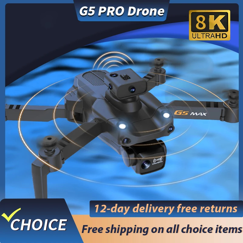 NM59951 Pro GPS RC Drone Obstacle Avoidance Optical Flow Positioning HD 4K Camera Mode Foldable Professional Dual Camera Height Hold Drone