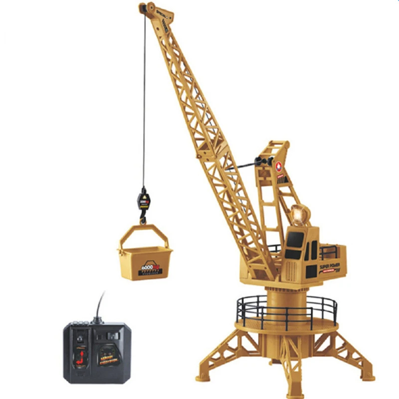 NM60042 Control Crane Kids Boys Radio Remote Controlled RC Tower Crane Construction Site Vehicle Toy