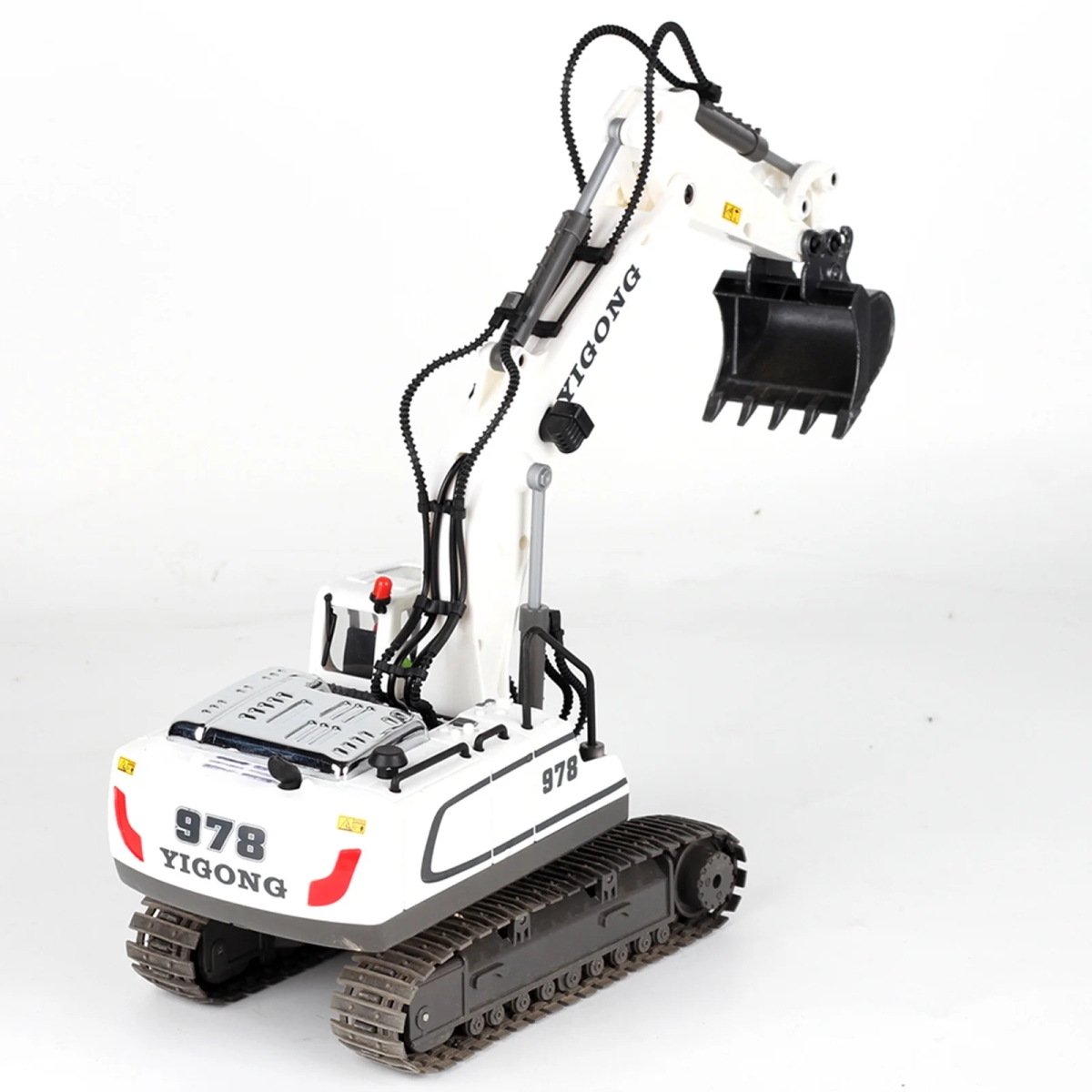 NM60096 Remote Control Excavator Construction Toys 1 by 20 11CH RC Digger Tractor Kids Children Birthday Present - White