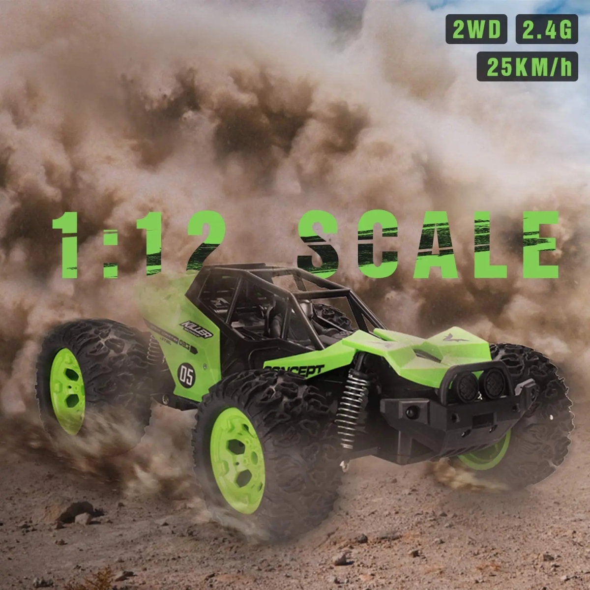 NM60157 Large Size High Speed RC Truck Climbing Drift Remote Control Toys 2.4GHz Off Road 25km-H Monster Vehicle for Kids