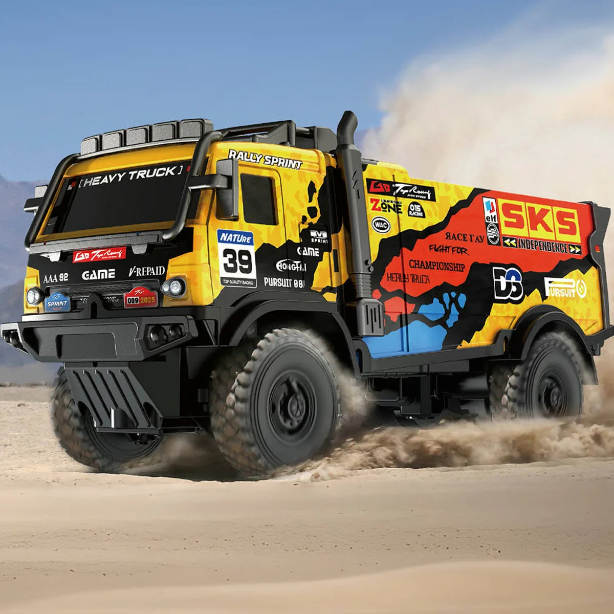 NM60203   1-18 RC Ca Illuminated Graffiti Off Road Remote Control Truck Non Charged Boys And Childrens Toy Car Festival Gift
