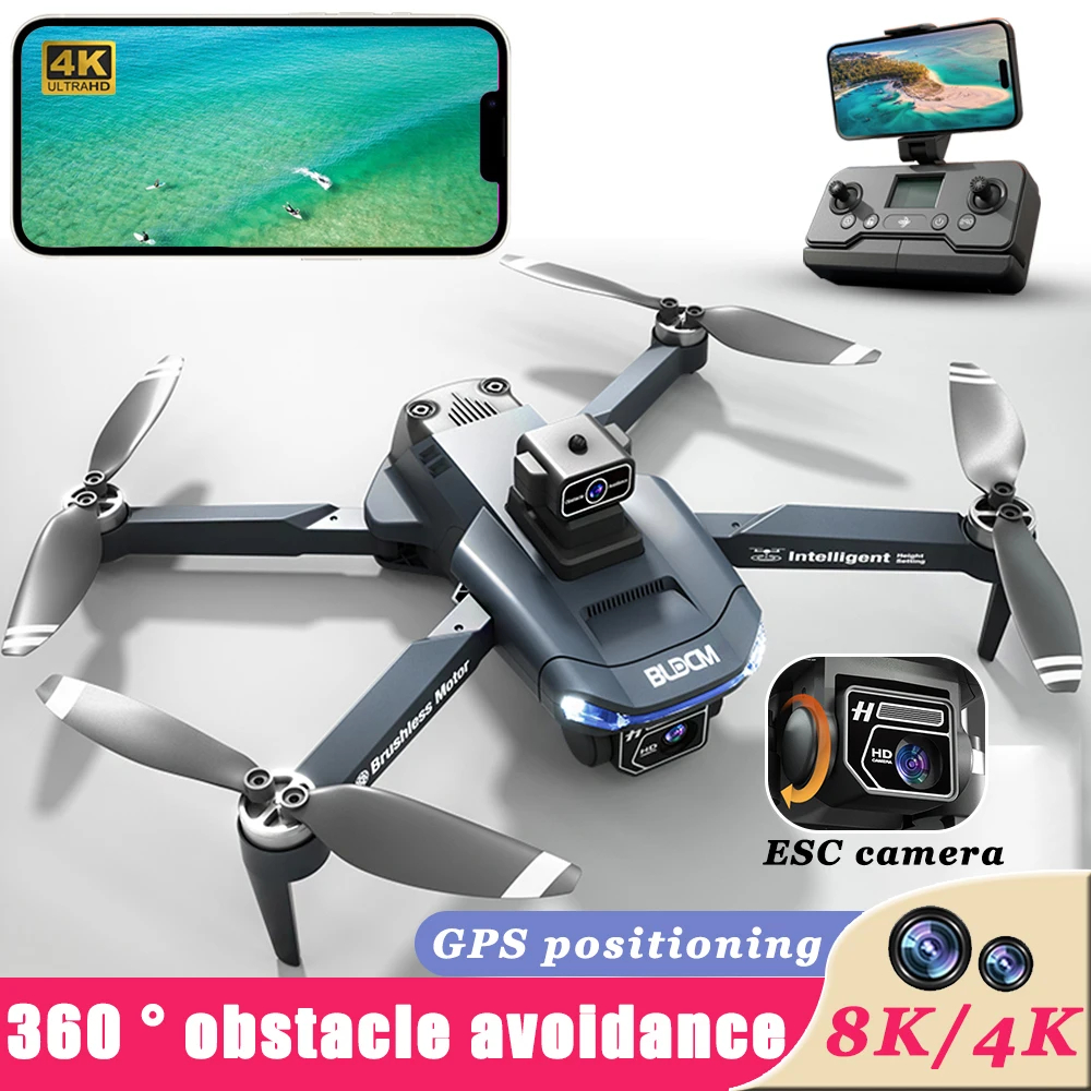 NM60577 X28 GPS Drone 5G Wi-Fi FPV One-Button Return 4K HD Dual Camera 360 Deg Laser Obstacle Avoidance RC Quadcopter Brushless Drone