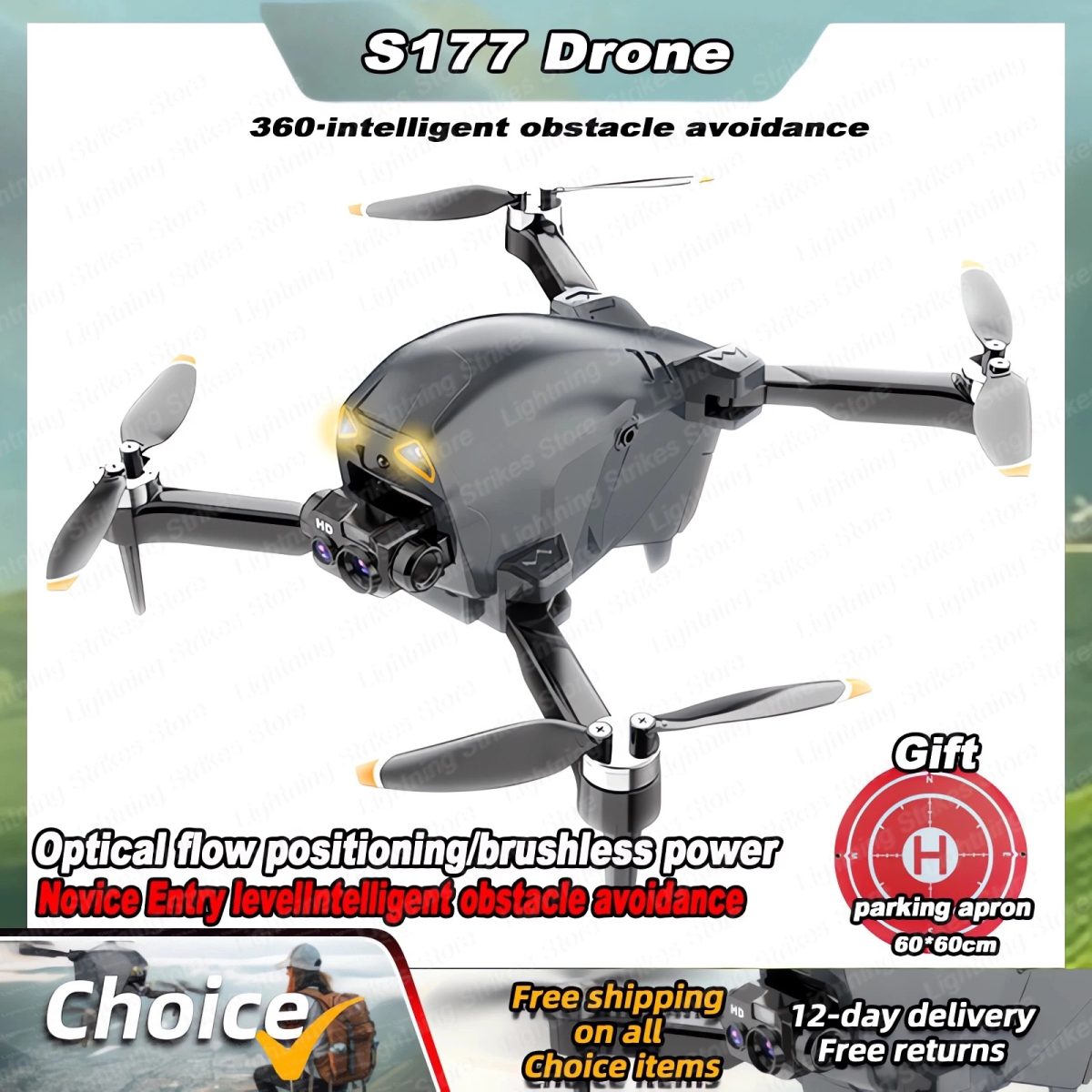 NM60849 S117 Mini 4K Professional HD Dual Camera Brushless Obstacle Avoidance Optical Flow Position Aerial Photography RC Drone