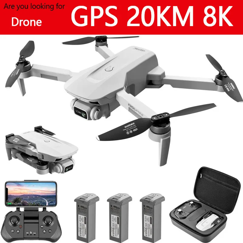 NM60977 8K Professional GPS 20km 4K Camera Drone Dual Camera with GPS 5G Wi-Fi Wide Angle FPV Real-time Transmission RC Distance 2km