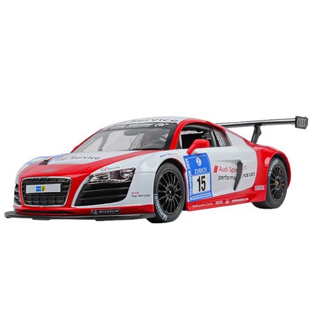 NC26135 1 by 14 Scale Audi R8 LMS Performance Sport Racing Radio Remote Control Model Car RC RTR - Red & White
