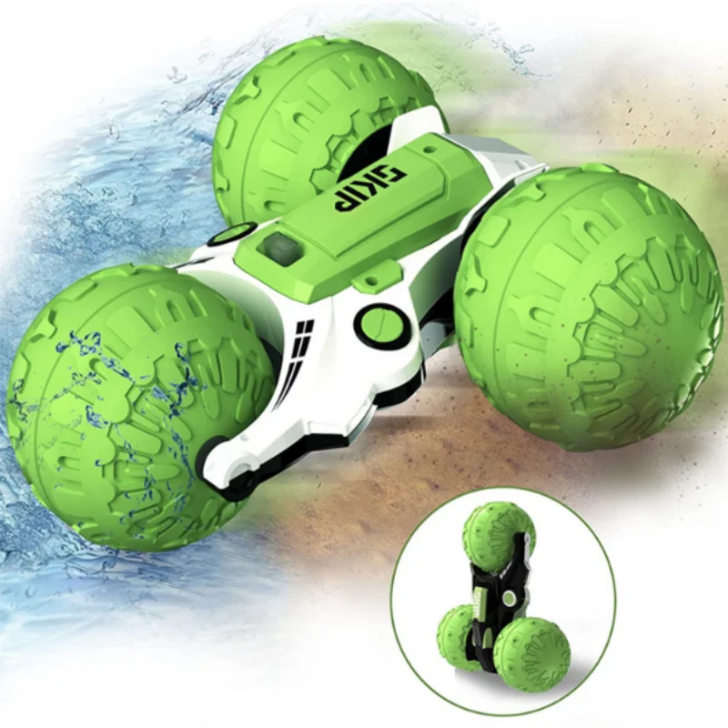 NM59814 Controlled Car 2.4G Amphibious Stunt RC Car Double-sided Drift Flip Tumbling Driving Toys