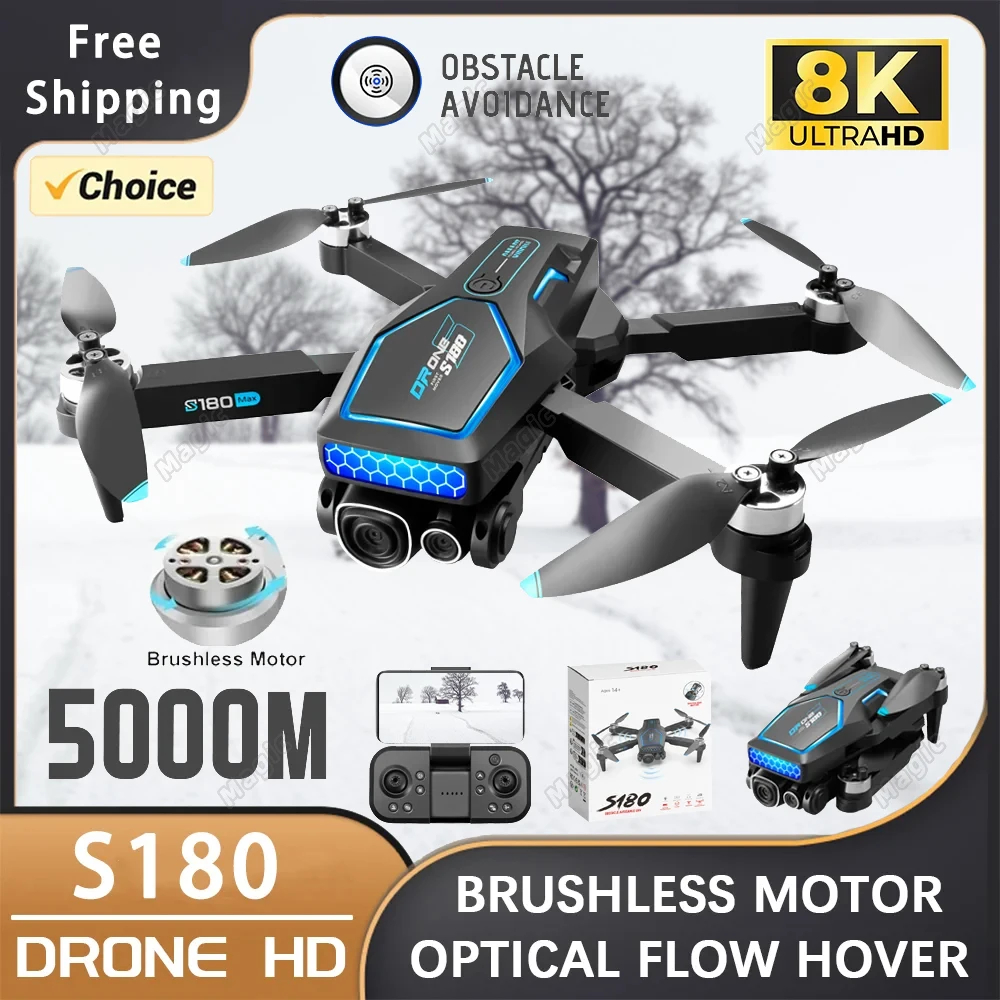 NM59930 8K Camera HD Professional GPS Wi-Fi 5G 360 deg Obstacle Avoidance Dual Brushless Motor Foldable Quadcopter RC Drone Toy