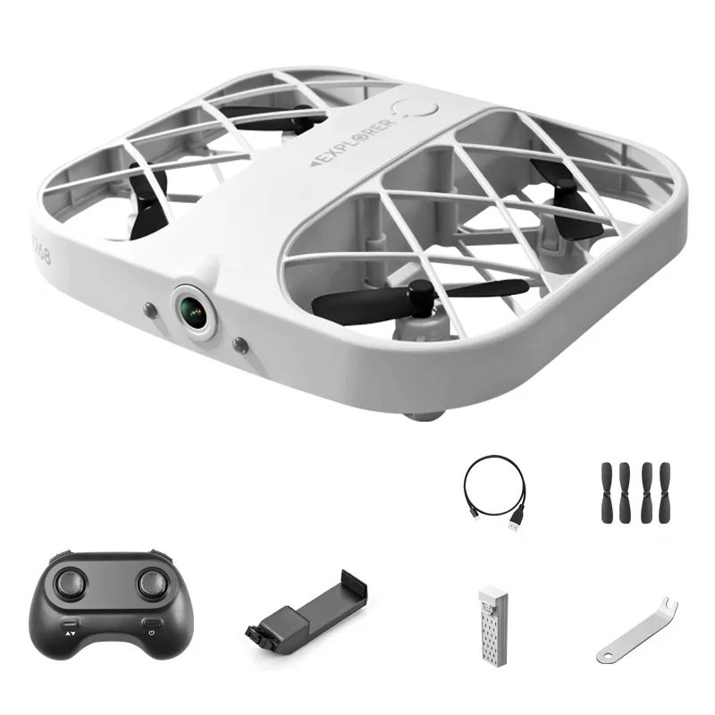 NM59939 H107 Mini Drone 8K Quadcopter with Camera Real-Time Transmission Mini Pocket UFO Small Remote Control Plane Boy Toy