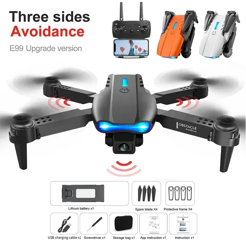 NM60162 New Wi-Fi FPV Drone Wide Angle HD 4K 1080P Camera Height Hold RC Foldable Quadcopter Drone Helicopter Remote Control Gift Toy - Multi Color