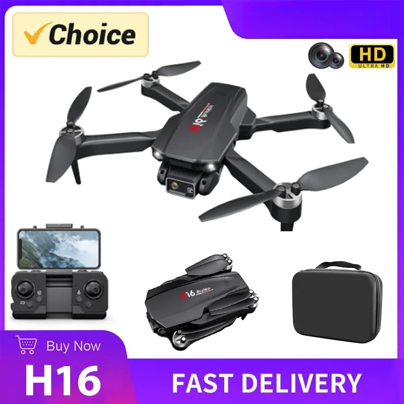 NM60931 Professional Dual Camera Drone H16 GPS Quadcopter Brushless Aerial Photography Laser Obstacle Avoidance RC Toy