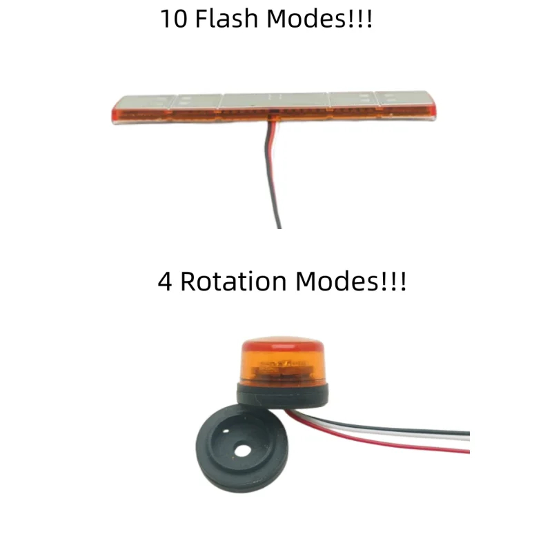 NM61023 Scania 770s 56371 Tractor LED Engineering Light for 1 by 14 Tamiya RC Truck Rotating Lamp Replaced PCB Tamiya Lesu Tractor Upgrade