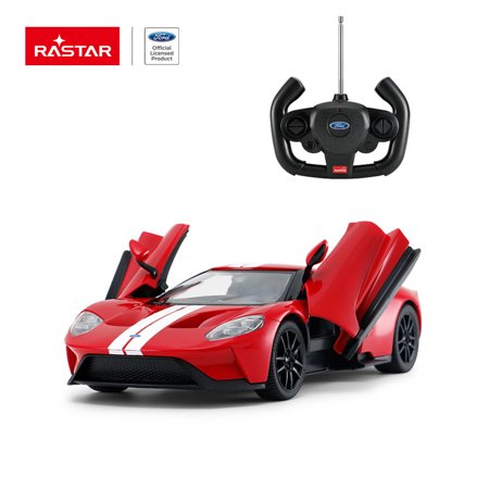 NC26187 1 by 14 Scale Ford GT Licensed RC Remote Control Model Car with Open Doors - Red