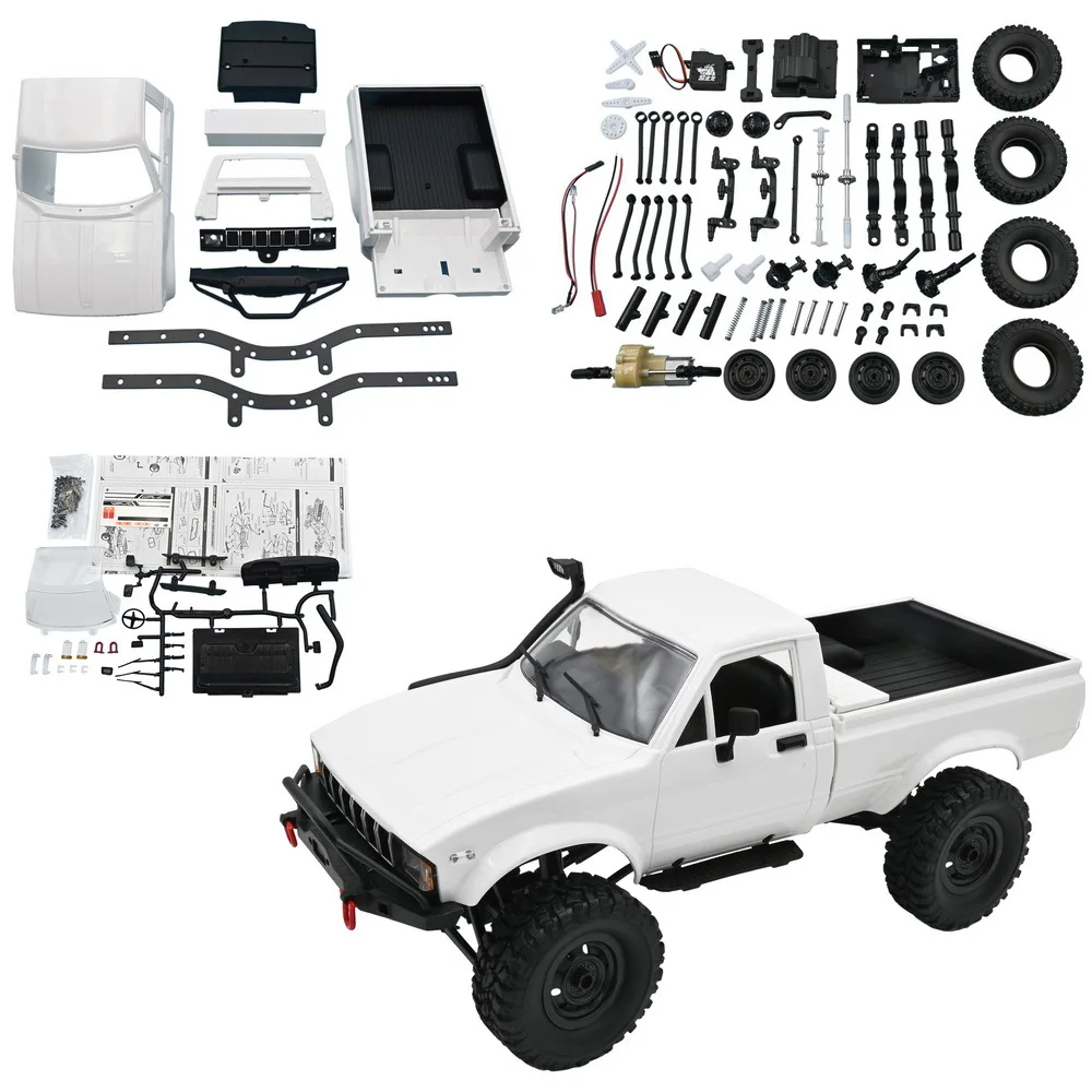 NM61077 C24 Remote Control Proportional Off-Road Model Car RC Auto DIY High Speed Truck RTR Toy Upgrade 4WD Metal KIT Part Crawler