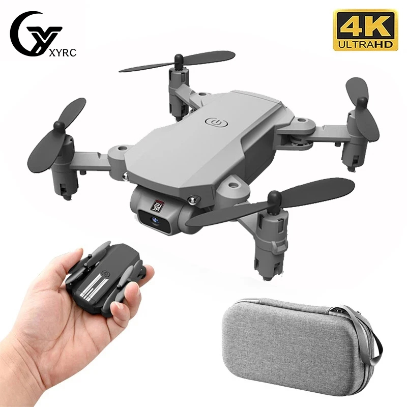 NM61698 Mini Drone 4K 1080P HD Camera Wi-Fi FPV Air Pressure Altitude Hold Black & Gray Foldable Quadcopter RC Drone Toy