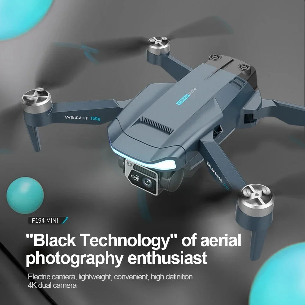 NM61844 New F194 Aerial Drone GPS Brushless Motor 4K HD Dual Camera RC Helicopter Professional Foldable Quadcopter Toy Gifts -  UNO1RC