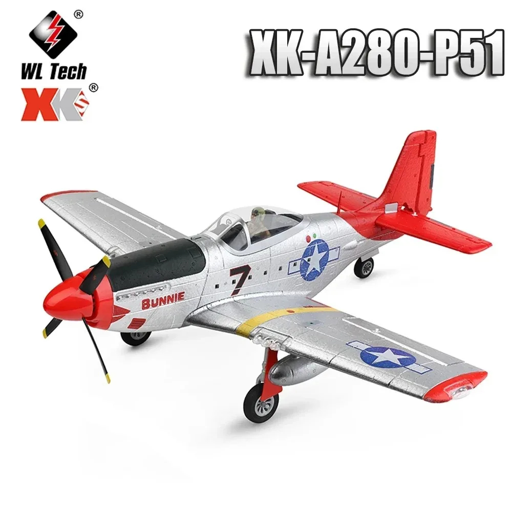 NM61943 P51 RC Plane Remote Control Airplane with 3D-6G Mode 2.4GHz 3 Channel Brushless RC Aircraft Gift for Kids