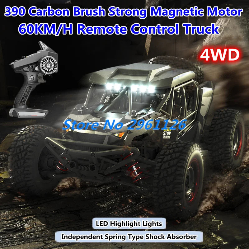 NM61993 1 by 16 Scale All Terrain Off Road RC Car 2.4 Speed Adjust LED Highlight High Speed Drift Remote Control Truck Car Model