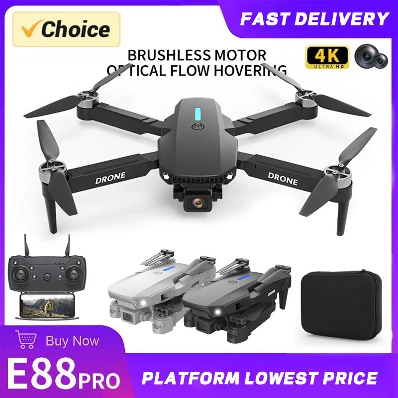 NM58328 Drone 4K Professional HD Camera Brushless Motor Optical Flow Positioning Aerial Photography Foldable Quadcopter Drone Toys