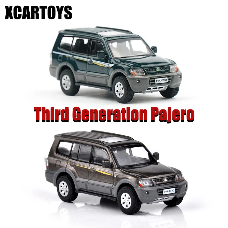 NM58402 1 by 64 Mitsubishi Pajero 3 Generations Model Car Classic Series Diecast Vehicle Toy Collection Gifts for Teenagers Adults