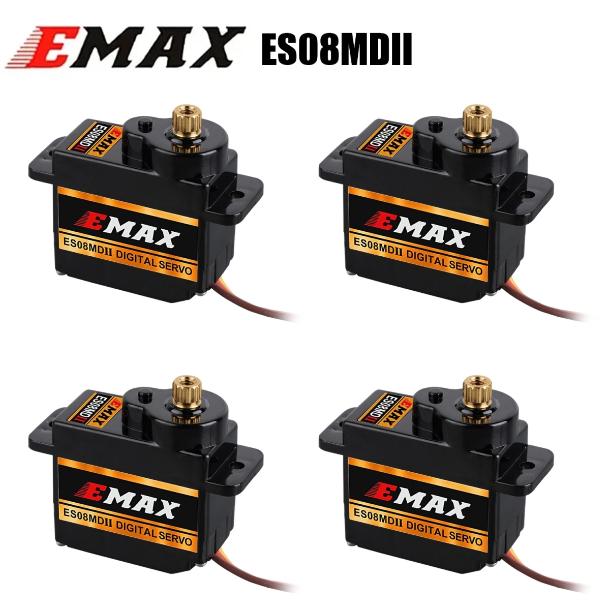 NM58441 ES08MD II Mini Metal Digital Servo 13G for RC Model Airplane High-Speed Mini Metal Gear for FPV RC Airplane Fixed-Wing Gift