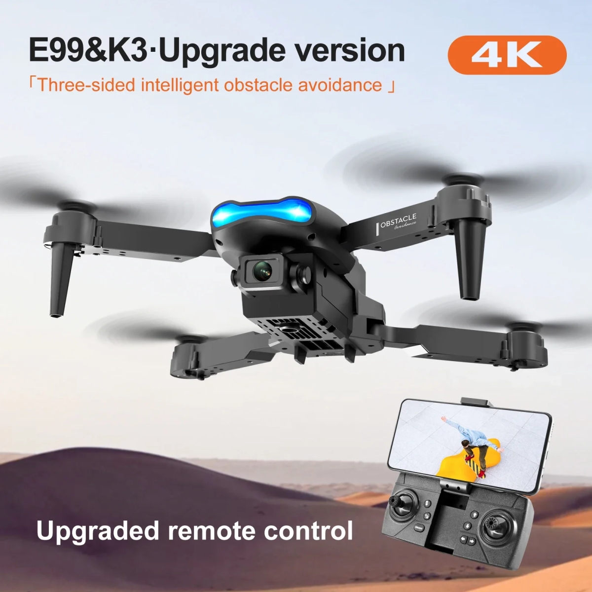 NM58261 K3 Pro HD 4k Drone Camera High Hold Mode Foldable Mini RC Wi-Fi Aerial Photography Quadcopter Toys Helicopter