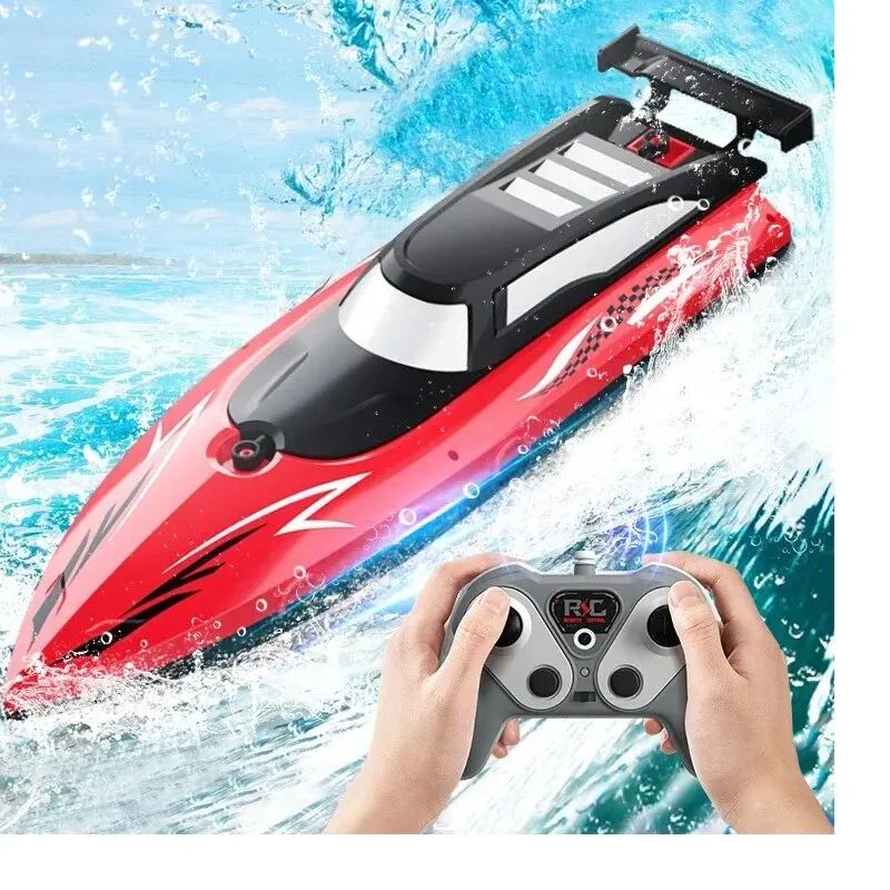 NM58357 Boat Electric Toy Charging 2.4G Remote Control Boat Double Spiral Pulp High-Speed Water Remote Control