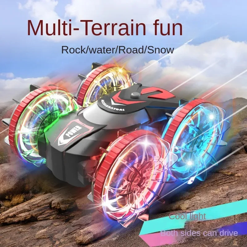 NM58438 Sided Amphibious RC Car Children Toys Stunt Flip Drift Gesture Induction Off-Road Remote Control Car Toys Gift for Kids