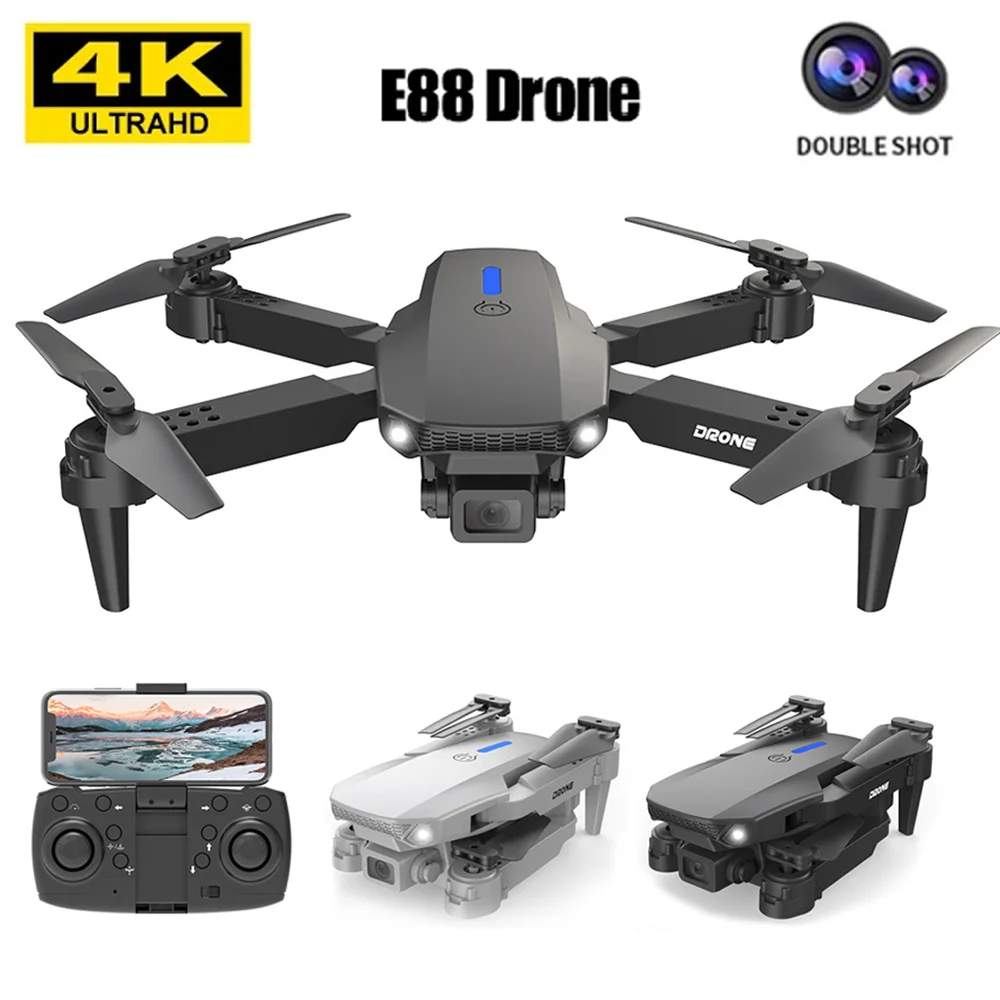 NM58492 Pro Drone 4K Professional HD Dual Camera RC Airplane Hight Hold Mode Foldable Arm Wide Angle Camera RC Quadcopter