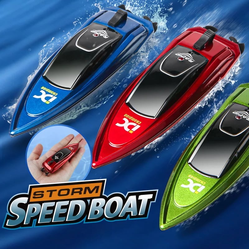NM58527 Boat Children Mini Remote Control Boat Speedboat Summer Swimming High Speed Rowing Submarine Toys for Boys