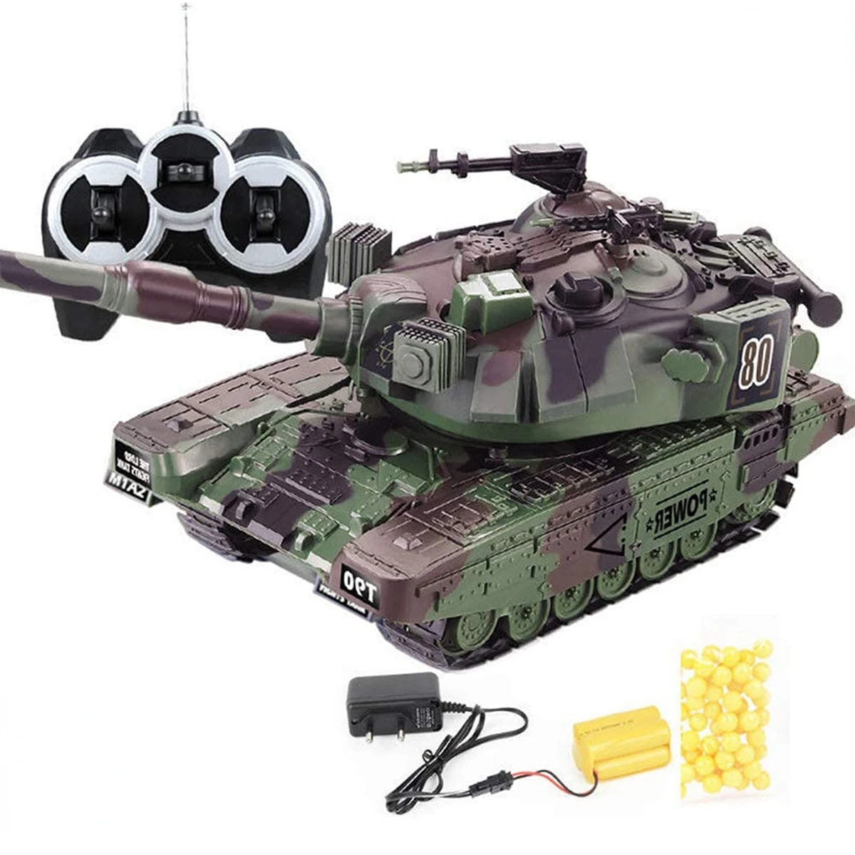 NM58570 Military War RC Battle Tank Heavy Large Interactive Remote Control Toy Car with Shoot Bullets Model Electronic Boy Toys