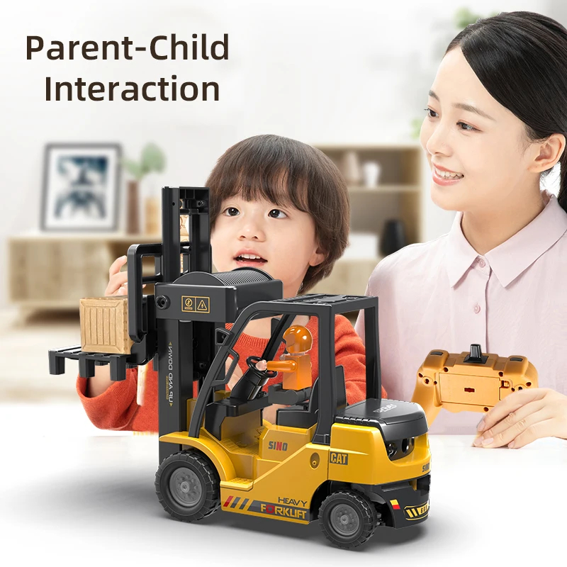 NM58618 Remote Control Car RC for klift Truck Engineering Vehicles Cranes Liftable Spray Simulated Sound Toys for Childrens Gifts