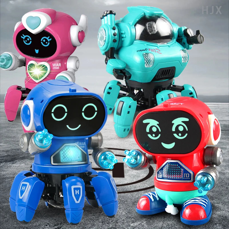 NM58478 Electric Dance Music Light Walk Doll Robot Toy for Toddlers