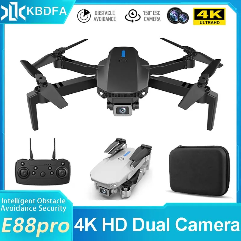 NM58513 with Camera 4k HD UAV Aerial Photography Dual Camera Folding Aircraft E88 Remote Control Fixed Height Quadcopter