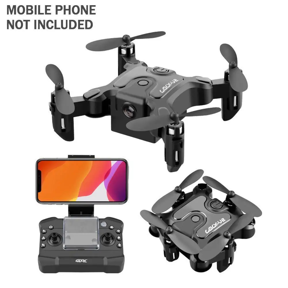 NM58536 Mini Drone V2 4K 1080P HD Camera Wi-Fi FPV Air Pressure Altitude Hold Foldable Quadcopter RC Drone Kid Toy Gift -  UNO1RC