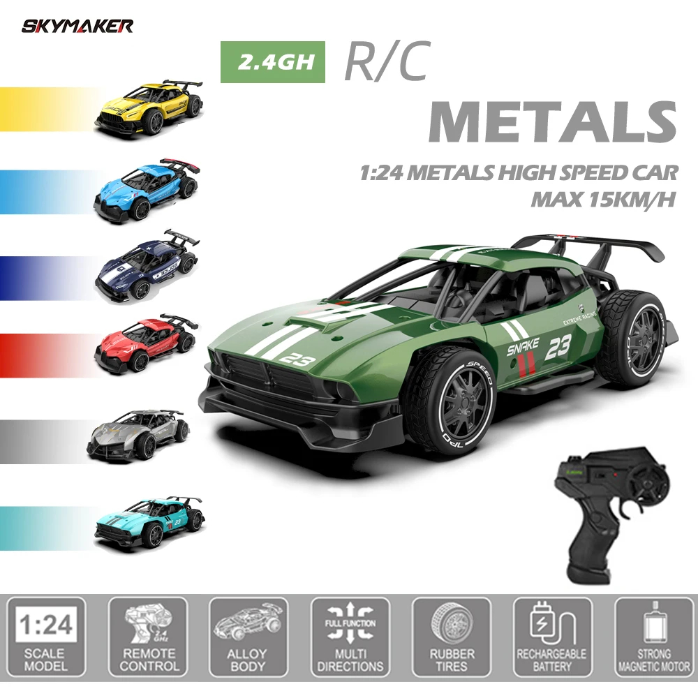 NM58575 2.4G Sulong Metal RC Car Metal High Speed Remote Control Mini Scale Model Vehicle Electric Metal RC Car Toys for Boys Gift