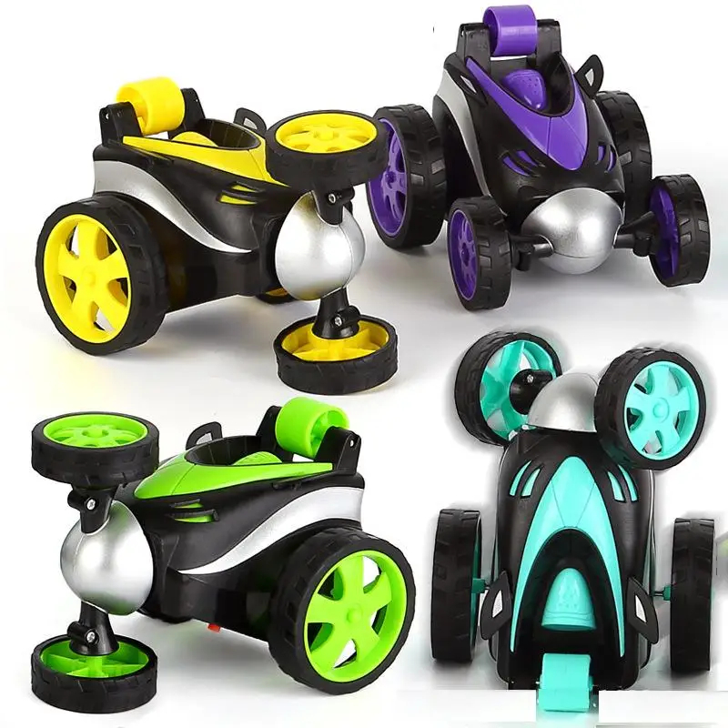 NM58640 360 Deg Rolling Rotating Tumbling Remote Controlled Mini RC Stunt Dancing Car for Kids Radio Control Toys