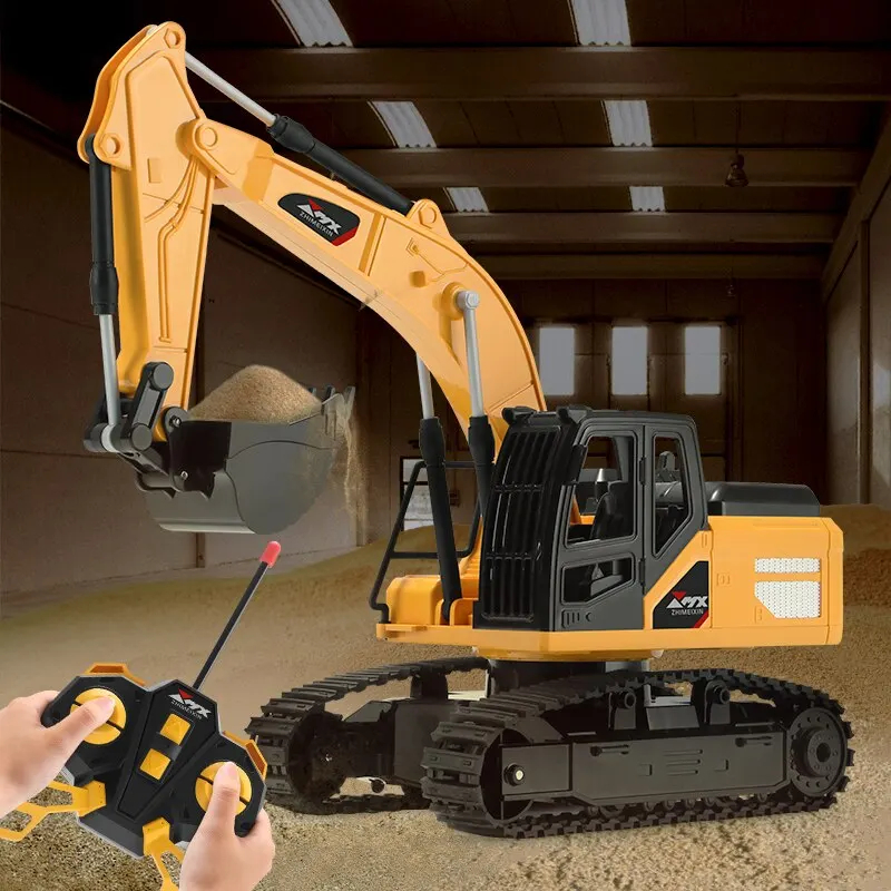 NM58952 Excavator Dumper Car 2.4G Remote Control Engineering Vehicle Crawler Truck Excavator Toys for Boys Kids Christmas Gifts